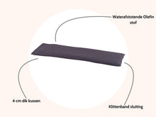Load image into Gallery viewer, MaximaVida bench cushion Antro 116 x 30 x 4 cm - water-repellent