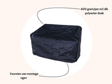 Lade das Bild in den Galerie-Viewer, MaximaVida schwarze Schutzhülle für Gartenbank London 180 cm bis 200 cm - 600 Gramm schwere Ausführu