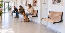 Lade das Bild in den Galerie-Viewer, MaximaVida Klappbare Wandbank Jordaan mit Rückenlehne 100 cm