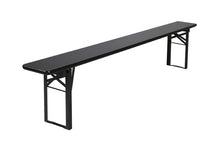 Lade das Bild in den Galerie-Viewer, MaximaVida klappbare Picknickbank Berlin, schwarz, 200 x 25 cm