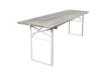 Load image into Gallery viewer, MaximaVida foldable picnic table Berlin 200 x 70 cm whitewash - FSC certified