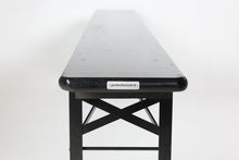 Load image into Gallery viewer, MaximaVida inklapbare bierbank Berlijn 200 x 25 cm zwart - FSC hout