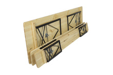 Load image into Gallery viewer, MaximaVida foldable picnic set Berlin 200 cm 3 layers clear varnish - FSC certified