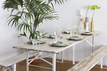 Load image into Gallery viewer, MaximaVida foldable picnic set Berlin 200 cm whitewash- FSC certified