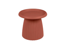 Load image into Gallery viewer, MaximaVida plastic side table Mila round 50 cm rust brown