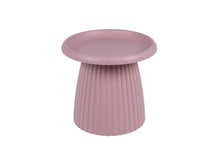 Load image into Gallery viewer, MaximaVida plastic side table Mila round 50 cm salmon pink