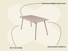 Lade das Bild in den Galerie-Viewer, MaximaVida Metall-Gartentisch Max 150 x 80 cm Taupe