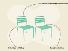 Load image into Gallery viewer, MaximaVida metal garden chair Max cactus - 2 pieces