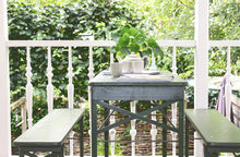 Load image into Gallery viewer, MaximaVida foldable picnic table Berlin 120 cm olive green - FSC certified