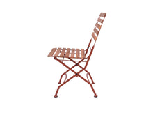 Load image into Gallery viewer, MaximaVida foldable garden chair Toscana rust brown 2 pieces - 100% FSC excellent acacia