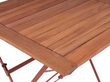 Load image into Gallery viewer, MaximaVida foldable square garden table Toscana 70 cm rust brown - 100% FSC excellent acacia