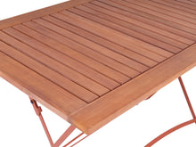 Load image into Gallery viewer, MaximaVida foldable garden table Toscana 120 x 70 cm rust brown - 100% FSC excellent acacia
