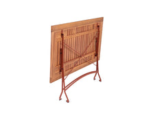 Load image into Gallery viewer, MaximaVida foldable acacia garden set Toscana 120 cm rust brown - chairs without armrest