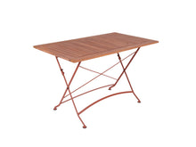 Afbeelding in Gallery-weergave laden, MaximaVida inklapbare acacia tuinset Toscana 120 cm roestbruin - stoelen zonder armleuning