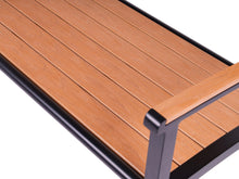 Load image into Gallery viewer, MaximaVida aluminium garden bench Bermuda 120 cm black