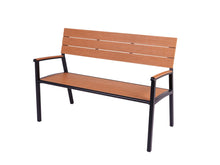 Load image into Gallery viewer, MaximaVida aluminium garden bench Bermuda 120 cm black