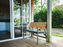 Afbeelding in Gallery-weergave laden, MaximaVida aluminium tuinbank Bermuda 120 cm olijfgroen