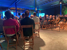 Load image into Gallery viewer, MaximaVida wooden festival chair Berlijn foldable - 2 pieces