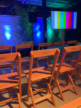 Load image into Gallery viewer, MaximaVida wooden festival chair Berlijn foldable - 2 pieces