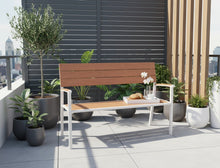 Lade das Bild in den Galerie-Viewer, MaximaVida aluminium Gartenbank Bermuda 120 cm elfenbein