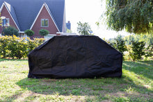 Lade das Bild in den Galerie-Viewer, MaximaVida schwarze Schutzhülle für Picknicktisch und Bierzeltgarnitur London 150-180 cm - 600 Gramm