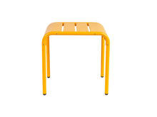 Load image into Gallery viewer, MaximaVida metal side table stool Max 45 cm ochre yellow