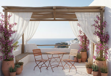 Load image into Gallery viewer, MaximaVida foldable square acacia bistro set Toscana 70 cm rust brown - without armrest