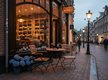 Load image into Gallery viewer, MaximaVida foldable round garden table Toscana Ø 70 cm black - 100% FSC excellent acacia