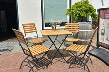 Load image into Gallery viewer, MaximaVida foldable garden chair Toscana black 2 pieces - 100% FSC excellent acacia