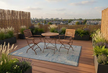 Load image into Gallery viewer, MaximaVida foldable round acacia bistro set Toscana 70 cm rust brown - chairs with armrest