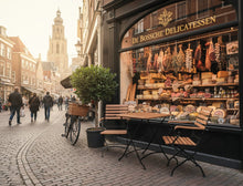 Load image into Gallery viewer, MaximaVida foldable square acacia bistro set Toscana 70 cm black - chairs with armrests