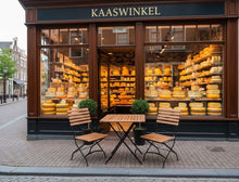 Load image into Gallery viewer, MaximaVida foldable square acacia bistro set Toscana 70 cm black - chairs without armrests