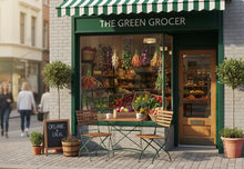 Load image into Gallery viewer, MaximaVida foldable square garden table Toscana 70 cm olive green -100% FSC excellent acacia