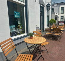 Load image into Gallery viewer, MaximaVida foldable garden chair Toscana black 2 pieces - 100% FSC excellent acacia