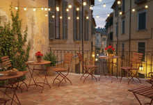 Load image into Gallery viewer, MaximaVida foldable round garden table Toscana Ø 70 cm rust brown - 100% FSC excellent acacia