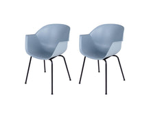 Load image into Gallery viewer, MaximaVida dining chair Cuyp XXL ice blue tube frame legs - 2 pieces
