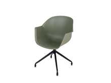 Load image into Gallery viewer, MaximaVida dining room chair Cuyp XXL olive green swivel frame chair legs - 2 pieces