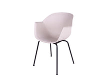 Load image into Gallery viewer, MaximaVida Dining Chair Cuyp XXL Ecru with Tubular Frame Legs 2 Pieces