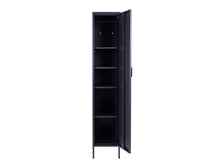 Lade das Bild in den Galerie-Viewer, MaximaVida Metallspind Finn schwarz 45 x 35 x 185 cm - Schmal