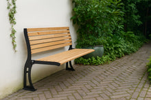 Load image into Gallery viewer, MaximaVida standing façade bench Jordaan with backrest 100 cm