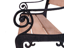 Load image into Gallery viewer, MaximaVida cast iron garden bench frame Prinsengracht black