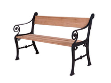 Load image into Gallery viewer, MaximaVida cast iron garden bench frame Prinsengracht black