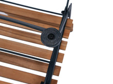 Load image into Gallery viewer, MaximaVida foldable garden chair Toscana black 2 pieces - 100% FSC excellent acacia