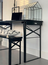 Load image into Gallery viewer, MaximaVida foldable picnic table Berlin 120 cm black - FSC certified