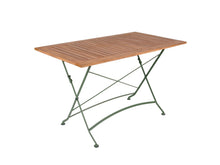 Load image into Gallery viewer, MaximaVida foldable garden table Toscana 120 x 70 cm olive green - 100% FSC excellent acacia
