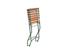 Load image into Gallery viewer, MaximaVida foldable round acacia bistro set Toscana 70 cm olive green - chairs without armrest