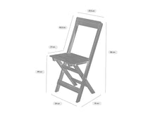 Load image into Gallery viewer, MaximaVida wooden festival chair Berlijn foldable - 2 pieces