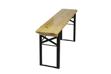 Load image into Gallery viewer, MaximaVida foldable picnic bench Berlin 120 cm 3 layers clear varnish - FSC certified