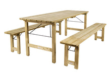 Load image into Gallery viewer, MaximaVida folding picnic bench Vilnius 200 x 25 cm – 2 pieces