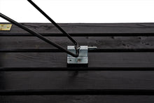 Load image into Gallery viewer, MaximaVida foldable picnic set Riga 200 cm black wash – FSC spruce wood